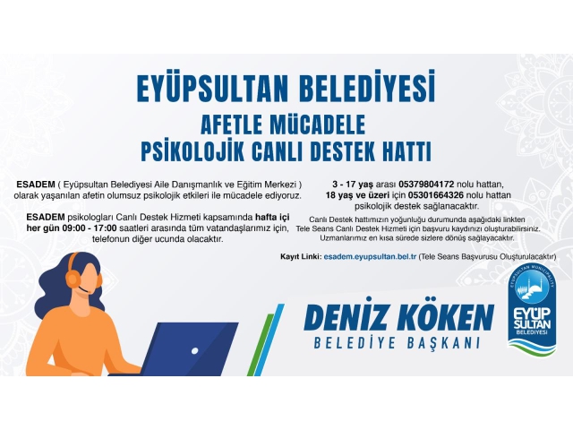 ESADEM 'DEN PSİKOLOJİK DESTEK HATTI