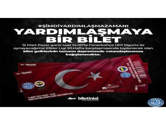 MAÇIN GELİRİ DEPREMZEDELERE