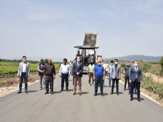 3 İLÇE ARASINA BETON YOL UYGULANDI