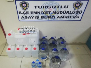 TURGUTLU'DA KAÇAK İÇKİ OPERASYONU