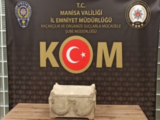 MANİSA'DA LAHİT ELE GEÇİRİLDİ