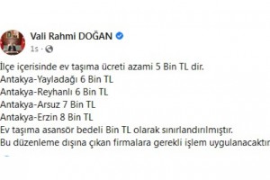 EV TAŞIMA ÜCRETLERİNE AZAMİ SINIR