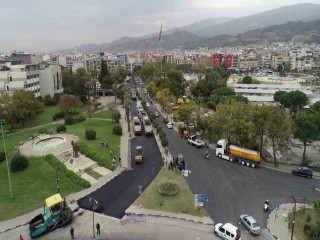 BÜYÜKŞEHİRDEN SALİHLİ'YE SICAK ASFALT