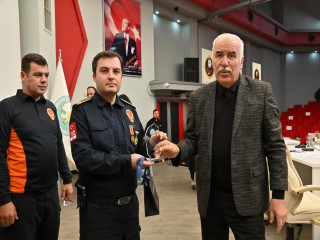 LİBYA'DA GÖREV ALAN MANİSA İTFAİYESİNE TEŞEKKÜR PLAKETİ